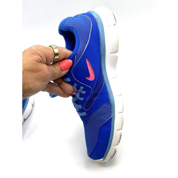 Nike Women’s Flex Experience RN Run 3 Hyper Cobalt Blue Pink 652853-401 Sz 8.5 - Picture 3 of 11